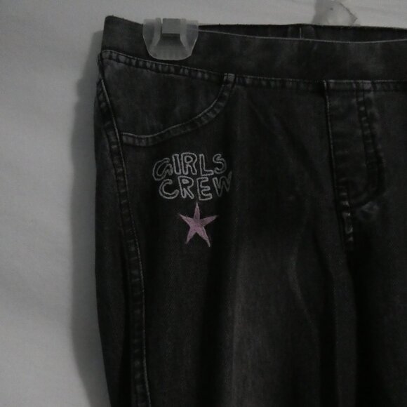 H&M | 11 - 12 years | Graphic Charcoal Denim Leggings | Back Pockets - Picture 3 of 16